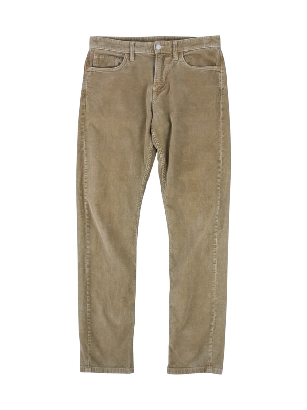 Buck Mason Men's Ford Standard Corduroy Pants 31x34 Tan Stretch Cord‎ Slim Fit